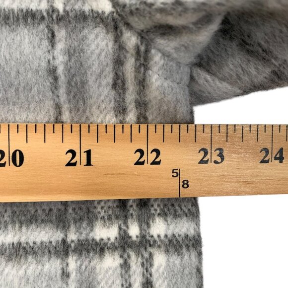 Gentle Fawn Leighton Jacket Shacket Womens Large White Grey Plaid Heavy - Picture 4 of 10